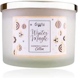 accentra Winter Magic Scented Candle 330g Glass with Gold Lid, Amber & Vanilla Scent Decorative Gift Decoration White Christmas accentra Winter Magic Scented Candle 330g Glass with Gold Lid, Amber & Vanilla Scent Decorative Gift Decoration White Christmas