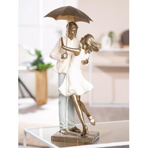 GILDE Decorative Figurine, Poly, Cream, Gold, 39x17x15 cm GILDE Decorative Figurine, Poly, Cream, Gold, 39x17x15 cm