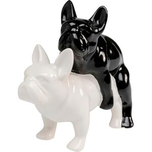 KARE Design Deco Figurine Love Dogs, Black, White, Dolomite, Modern Animal Statue, Gift, Decorative Accessories, Room Decor, Home Office for Living Room, 17x11x20 cm (H/W/D) KARE Design Deco Figurine Love Dogs, Black, White, Dolomite, Modern Animal Statue, Gift, Decorative Accessories, Room Decor, Home Office for Living Room, 17x11x20 cm (H/W/D)