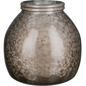 GILDE Montana Glass Vase Gold Bulbous 21 cm Diameter Decoration Home Accessory Flower Vase Table Decoration GILDE Montana Glass Vase Gold Bulbous 21 cm Diameter Decoration Home Accessory Flower Vase Table Decoration