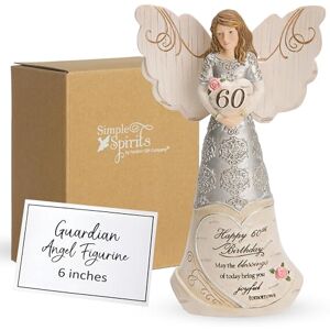 Pavilion Gift Company 82415 Elements Angels Happy 60th Birthday May The Blessings of Today Bring You Joyful Tomorrows, Beige Pavilion Gift Company 82415 Elements Angels Happy 60th Birthday May The Blessings of Today Bring You Joyful Tomorrows, Beige