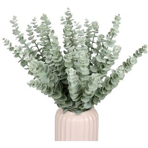 Relaxdays Artificial Eucalyptus, Set of 36 Stems, Plastic Foliage, Faux Plants, 42 cm Long, Branches with Leaves, Green, Iron Relaxdays Artificial Eucalyptus, Set of 36 Stems, Plastic Foliage, Faux Plants, 42 cm Long, Branches with Leaves, Green, Iron