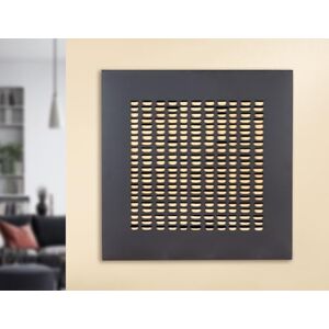 Casablanca modernes Design Torus Wall Relief Metal Square Matt Black 80 x 80 x 5 cm Casablanca modernes Design Torus Wall Relief Metal Square Matt Black 80 x 80 x 5 cm