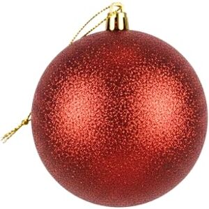 SHATCHI 25cm Large Dark Red Bauble PVC Shatterproof Glitter Finish Christmas Balls Ornament Festive Xmas Tree Hanging Decorations, Round Ornament for Holiday Home Decor SHATCHI 25cm Large Dark Red Bauble PVC Shatterproof Glitter Finish Christmas Balls Ornament Festive Xmas Tree Hanging Decorations, Round Ornament for Holiday Home Decor