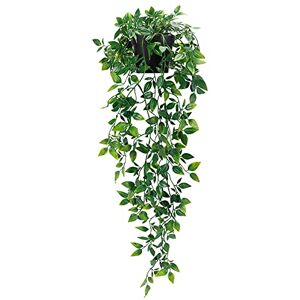 Whonline Artificial Hanging Plants Small Fake Potted Plants, Faux Plants for Indoor Outdoor Aesthetic Office Living Room Shelf Decor (1 Pack) Whonline Artificial Hanging Plants Small Fake Potted Plants, Faux Plants for Indoor Outdoor Aesthetic Office Living Room Shelf Decor (1 Pack)