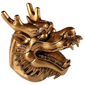 lachineuse Chinese Dragon Head Figurine Dragon Statue 13.5 x 15 x 11 cm Symbol of Power, Strength & Longevity Asian Chinese Decoration for Office, Home Gold Color lachineuse Chinese Dragon Head Figurine Dragon Statue 13.5 x 15 x 11 cm Symbol of Power, Strength & Longevity Asian Chinese Decoration for Office, Home Gold Color