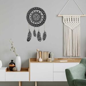 Hanah Home Stylish Black Decorative Metal Wall Accessory, 49 x 49 cm, 100% Steel (1.5 mm), Durable & Elegant Design for Modern Home Decor, Lightweight 1.8 kg Hanah Home Stylish Black Decorative Metal Wall Accessory, 49 x 49 cm, 100% Steel (1.5 mm), Durable & Elegant Design for Modern Home Decor, Lightweight 1.8 kg