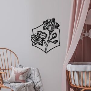 Hanah Home Stylish Black Decorative Metal Wall Accessory, 50 x 42 cm, 100% Metal, 1.5 mm Thick, Easy Wall Mounting, Perfect for Modern Decor Hanah Home Stylish Black Decorative Metal Wall Accessory, 50 x 42 cm, 100% Metal, 1.5 mm Thick, Easy Wall Mounting, Perfect for Modern Decor