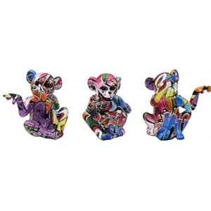 Lesser & Pavey British Designed Graffiti Ornament Home Decor Animal Ornaments For All Homes or Offices Decorative Home Accessories For All Types of Homes (Three Wise Monkeys) Lesser & Pavey British Designed Graffiti Ornament Home Decor Animal Ornaments For All Homes or Offices Decorative Home Accessories For All Types of Homes (Three Wise Monkeys)