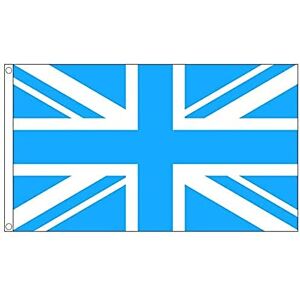 AZ FLAG United Kingdom Sky Blue Flag 3x5 Ft 100D Polyester Union Jack Banner with Two Metal Grommets Fade Resistant Vivid Colors 3' x 5' Feet 150x90 Cm AZ FLAG United Kingdom Sky Blue Flag 3x5 Ft 100D Polyester Union Jack Banner with Two Metal Grommets Fade Resistant Vivid Colors 3' x 5' Feet 150x90 Cm
