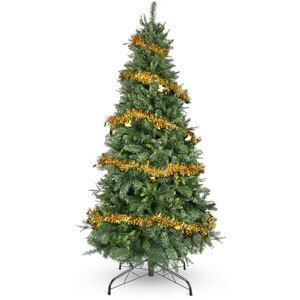 YEAUPE PRO 165cm Artificial Christmas Tree with 800 Tips, PVC + PE Sturdy Metal Base with 9m Decorative Ribbon Included Indoor and Outdoor Use YEAUPE PRO 165cm Artificial Christmas Tree with 800 Tips, PVC + PE Sturdy Metal Base with 9m Decorative Ribbon Included Indoor and Outdoor Use