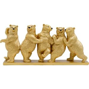 KARE Design Deco Figurine Tipsy Dancing Bears, Gold, Elegant, Each Piece Unique, Handpainted, Animal Statue, Gift Idea, Decorative Home Accessories, Room Decor for Living Room, 14x30x8 cm (H/W/D) KARE Design Deco Figurine Tipsy Dancing Bears, Gold, Elegant, Each Piece Unique, Handpainted, Animal Statue, Gift Idea, Decorative Home Accessories, Room Decor for Living Room, 14x30x8 cm (H/W/D)
