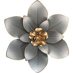 Picfarce Metal Flower Wall Art Decor, 10“ Rustic Modern Floral Sculpture, Distressed Iron Wall Hanging Home Decoration Accent Artworks for Indoor Kitchen Bedroom Living Room Office Outdoor Garden Patio Picfarce Metal Flower Wall Art Decor, 10“ Rustic Modern Floral Sculpture, Distressed Iron Wall Hanging Home Decoration Accent Artworks for Indoor Kitchen Bedroom Living Room Office Outdoor Garden Patio