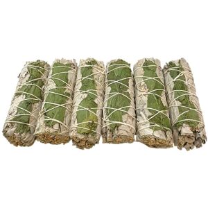 VIE Smudge Sticks, White Sage and Peppermint 4", Pack of 6 VIE Smudge Sticks, White Sage and Peppermint 4", Pack of 6