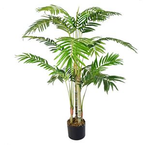 Leaf Tropical Artificial Dracaena Palm Plant, Light Green, 120cm Leaf Tropical Artificial Dracaena Palm Plant, Light Green, 120cm