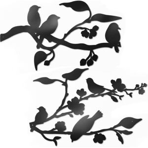 Vivegate Metal Birds Wall Art – Birds On A Wire Metal Bird Wall Decor Outdoor Bird Decor (Large 91.5X33 cm) Vivegate Metal Birds Wall Art – Birds On A Wire Metal Bird Wall Decor Outdoor Bird Decor (Large 91.5X33 cm)