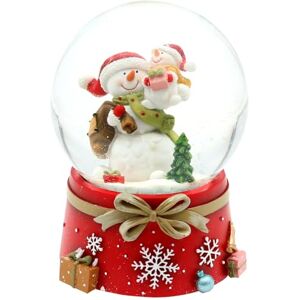 Dekohelden24 Snow Globe Snowman Family on Christmas Base with Musical Mechanism, Melody: Quiet Trickling the Snow, Length x Width x Height x Diameter 10 x 15 cm Diameter 10 cm Dekohelden24 Snow Globe Snowman Family on Christmas Base with Musical Mechanism, Melody: Quiet Trickling the Snow, Length x Width x Height x Diameter 10 x 15 cm Diameter 10 cm