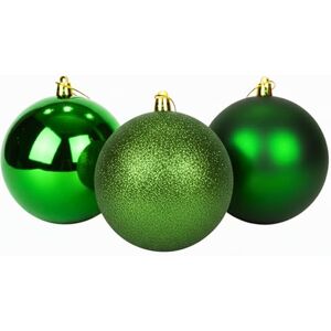 SHATCHI 25cm/3Pcs Large Dark Green Baubles PVC Shatterproof Glossy, Matt, Glitter Finish Christmas Balls Ornaments Assorted Set- Festive Xmas Tree Hanging Decorations, Round Ornament for Holiday Home Decor SHATCHI 25cm/3Pcs Large Dark Green Baubles PVC Shatterproof Glossy, Matt, Glitter Finish Christmas Balls Ornaments Assorted Set- Festive Xmas Tree Hanging Decorations, Round Ornament for Holiday Home Decor