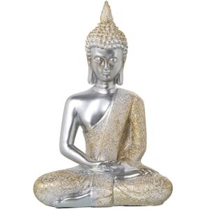 Alexandra House Living Decorative Figure Gold Silver Acrylic Plastic Melamine Buddha Alexandra House Living Decorative Figure Gold Silver Acrylic Plastic Melamine Buddha