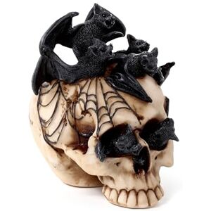 Puckator Skull with Bats Crawling Inside Cute Room Decor Aesthetic Feng Shui Meditation Accessories Garden Ornaments Shelf Desk Decorations Mindfulness Home Gifts Statues Puckator Skull with Bats Crawling Inside Cute Room Decor Aesthetic Feng Shui Meditation Accessories Garden Ornaments Shelf Desk Decorations Mindfulness Home Gifts Statues