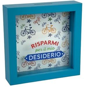 Creative Labs Decorative Money Box, Wood, Blue, 16 Centimetri X 16 Centimetri Creative Labs Decorative Money Box, Wood, Blue, 16 Centimetri X 16 Centimetri