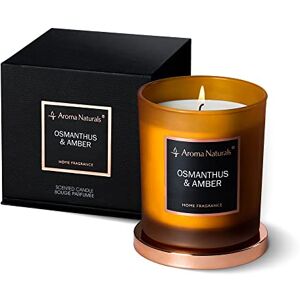 Aroma Naturals Scented Candles, Natural Soy Wax Candles 35 Hours Burning Time, Home Fragrance Decor Gift, Medium Jar (Osmanthus & Amber) Aroma Naturals Scented Candles, Natural Soy Wax Candles 35 Hours Burning Time, Home Fragrance Decor Gift, Medium Jar (Osmanthus & Amber)
