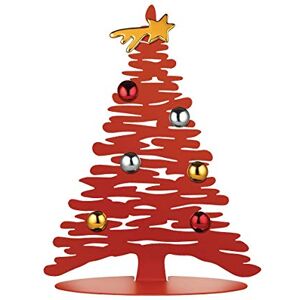 Alessi BM06/30 R Christmas Ornament, steel coloured with epoxy resin,porcelain, red, One size Alessi BM06/30 R Christmas Ornament, steel coloured with epoxy resin,porcelain, red, One size