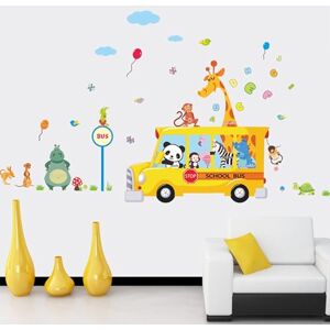 Ambiance Sticker Stickers for Children Wall Sticker Animals at School Wall Decoration Children's Room 90 x 60 cm Ambiance Sticker Stickers for Children Wall Sticker Animals at School Wall Decoration Children's Room 90 x 60 cm