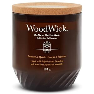 Woodwick Renew Scented Candle with Crackling Wick Incense & Myrrh Medium Candle Plant Based Soy Coconut Wax Blend Made with Recycled Materials Perfect Gifts for Women Woodwick Renew Scented Candle with Crackling Wick Incense & Myrrh Medium Candle Plant Based Soy Coconut Wax Blend Made with Recycled Materials Perfect Gifts for Women