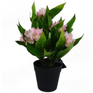 Leaf Artificial Freesia Flowering Houseplant Potted Plants Realistic, 18cm Leaf Artificial Freesia Flowering Houseplant Potted Plants Realistic, 18cm
