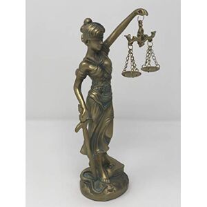 YOUNI Lady Justice Statue Greek Roman Goddess of Justice Blindfold, Beam Balance, and Sword (Bronze) YOUNI Lady Justice Statue Greek Roman Goddess of Justice Blindfold, Beam Balance, and Sword (Bronze)
