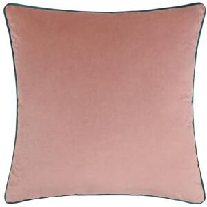 furn. Meridian Feather Filled Cushion – Luxury Contrast Piped Velvet Decorative Pillow (Blush/Teal 45x45cm) furn. Meridian Feather Filled Cushion – Luxury Contrast Piped Velvet Decorative Pillow (Blush/Teal 45x45cm)