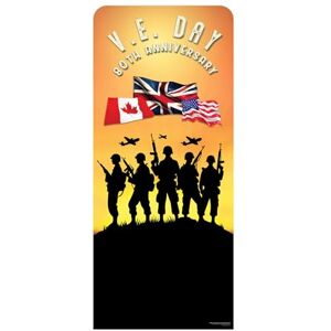 STAR CUTOUTS SC4631 VE Day 80th Anniversary Soldier Silhouettes Backdrop Sailboard Cardboard Cut Out Height 185cm Ideal for British Theme, Parties, Celebrations & VE Day Decorations & Events STAR CUTOUTS SC4631 VE Day 80th Anniversary Soldier Silhouettes Backdrop Sailboard Cardboard Cut Out Height 185cm Ideal for British Theme, Parties, Celebrations & VE Day Decorations & Events
