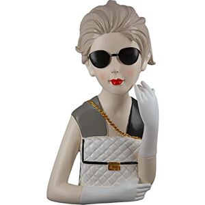 GILDE Poly Figur Lady with Handtasche Decorative Figurines, Multi-Colour, Unique GILDE Poly Figur Lady with Handtasche Decorative Figurines, Multi-Colour, Unique