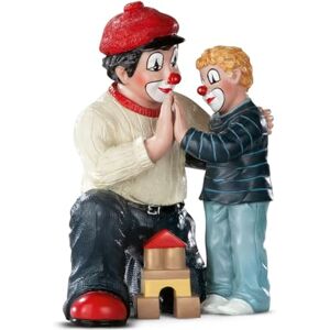 GILDE Clown Gib Mir Five Resin Decorative Figure and Collectible Multi-Coloured 11 cm High 8 cm Wide 7 cm Deep GILDE Clown Gib Mir Five Resin Decorative Figure and Collectible Multi-Coloured 11 cm High 8 cm Wide 7 cm Deep