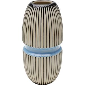 KARE Calabria Design Vase, Blue, Decorative, Porcelain, Handmade, Unique, 31 cm (H) KARE Calabria Design Vase, Blue, Decorative, Porcelain, Handmade, Unique, 31 cm (H)