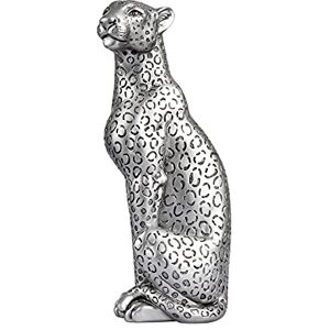 Polyroyal Cheetah Statue Home Decor Leopard Sculpture Resin Sitting Cheetah Figurine Desktop Table Top Ornament Decoration for Home Office Silver Polyroyal Cheetah Statue Home Decor Leopard Sculpture Resin Sitting Cheetah Figurine Desktop Table Top Ornament Decoration for Home Office Silver