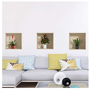 Ambiance Sticker Sticker 3D Effect Wall Decal Plants– Wall Paper Decoration Optical Illusion Room and Living Room 30 x 90 cm Ambiance Sticker Sticker 3D Effect Wall Decal Plants– Wall Paper Decoration Optical Illusion Room and Living Room 30 x 90 cm