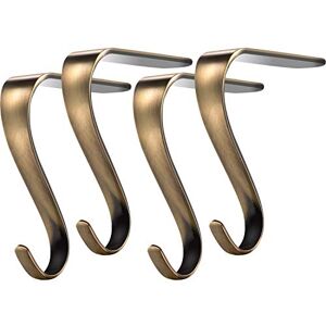 Boao Christmas Stocking Holders Metal Mantel Stockings Hangers Shelf Fireplace Garland Mantle Grips Set for Xmas Party Decoration Boao Christmas Stocking Holders Metal Mantel Stockings Hangers Shelf Fireplace Garland Mantle Grips Set for Xmas Party Decoration