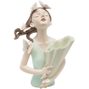 L & P Home & Gifts Lesser & Pavey Papillon Chic Green Girl Figurine 32cm Home Decor Ornament for Offices Elegant Fairy Statue for Living Rooms Lovely Indoor Decorative Piece L & P Home & Gifts Lesser & Pavey Papillon Chic Green Girl Figurine 32cm Home Decor Ornament for Offices Elegant Fairy Statue for Living Rooms Lovely Indoor Decorative Piece