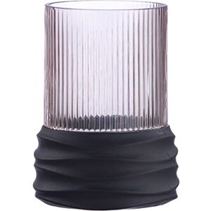 Casablanca modernes Design Casablanca Decorative Flower Vase Groove Glass Brown Height 15 cm Casablanca modernes Design Casablanca Decorative Flower Vase Groove Glass Brown Height 15 cm