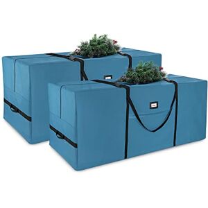 Hearth & Harbor Christmas Tree Storage Bag with Handles & Dual Zipper, Set of 2 (7.5 ft. & 9 ft.), Blue Hearth & Harbor Christmas Tree Storage Bag with Handles & Dual Zipper, Set of 2 (7.5 ft. & 9 ft.), Blue