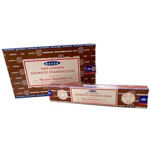 VIE Satya Incense Sticks, 12 Packs x 15g, Aromatic Frankincense VIE Satya Incense Sticks, 12 Packs x 15g, Aromatic Frankincense