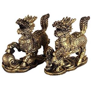 lachineuse Decorative Items, Resin, Qilin Gold, 12 x 10 x 15 cm lachineuse Decorative Items, Resin, Qilin Gold, 12 x 10 x 15 cm