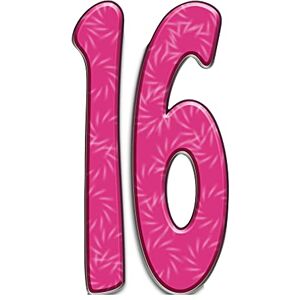 STAR CUTOUTS Ltd Star SC150 Number Cardboard Cutout Ultimate Sixteen Themed Happy Birthday Party, Pink 16, Solid, Extra Large STAR CUTOUTS Ltd Star SC150 Number Cardboard Cutout Ultimate Sixteen Themed Happy Birthday Party, Pink 16, Solid, Extra Large