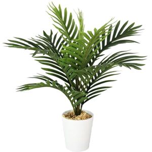 Leaf Realistic Artificial Potted Foliage Plants, 50cm Mini Palm Leaf Realistic Artificial Potted Foliage Plants, 50cm Mini Palm