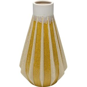 KARE Design Vase Tic Tac Yellow Decorative Vase Flower Vase Ceramic Handmade Unique 39 cm (H) KARE Design Vase Tic Tac Yellow Decorative Vase Flower Vase Ceramic Handmade Unique 39 cm (H)
