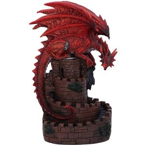 Nemesis Now Crimson Keep Backflow Incense Burner 22cm, Resin, Red Dragon on Spiral Stairway Incense Cone Burner, Holds Incense Cone, Fantasy Home Décor, Cast in the Finest Resin, Expertly Hand-Painted Nemesis Now Crimson Keep Backflow Incense Burner 22cm, Resin, Red Dragon on Spiral Stairway Incense Cone Burner, Holds Incense Cone, Fantasy Home Décor, Cast in the Finest Resin, Expertly Hand-Painted