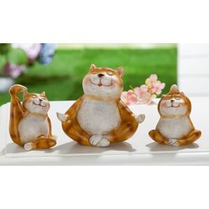 AlexandreHouse Pack of 3 Figures, Cat, Synthetic Resin, Brown, PU 3, Assorted 3 times, L. 9 cm, W. 15 cm, H. 15 cm AlexandreHouse Pack of 3 Figures, Cat, Synthetic Resin, Brown, PU 3, Assorted 3 times, L. 9 cm, W. 15 cm, H. 15 cm