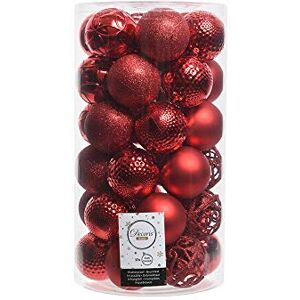 Zarivy Tube of 37 decorative red baubles to decorate your Christmas tree, each bauble measures 6 cm, perfect for adding a festive and elegant touch to your Christmas decorations. Zarivy Tube of 37 decorative red baubles to decorate your Christmas tree, each bauble measures 6 cm, perfect for adding a festive and elegant touch to your Christmas decorations.